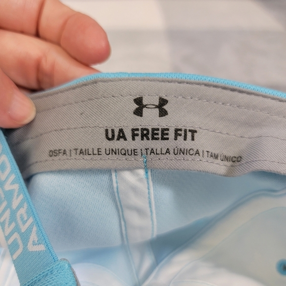 Under Armour Women's UA Free Fit Light Blue Hat Lightweight Logo Style 1361555 - Picture 6 of 8